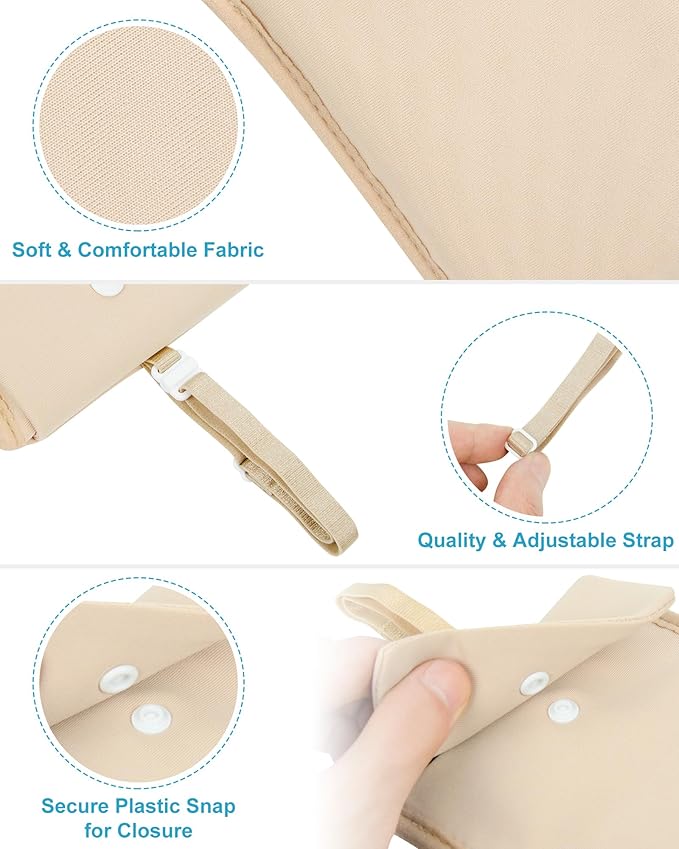 RFID-Blocking Travel Bra Wallet, Hidden Money Pouch with Adjustable Elastic Strap, Ideal Secret Pocket Protect Your Credit Cards Cash Valuables