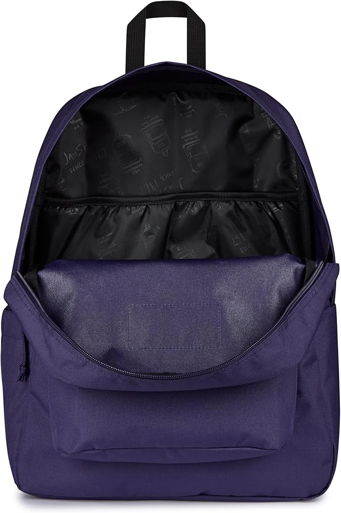 JanSport SuperBreak Plus Backpack with Padded 15-inch Laptop Sleeve and Integrated Bottle Pocket - Spacious and Durable Daypack for Work and Travel - Amethyst Angst