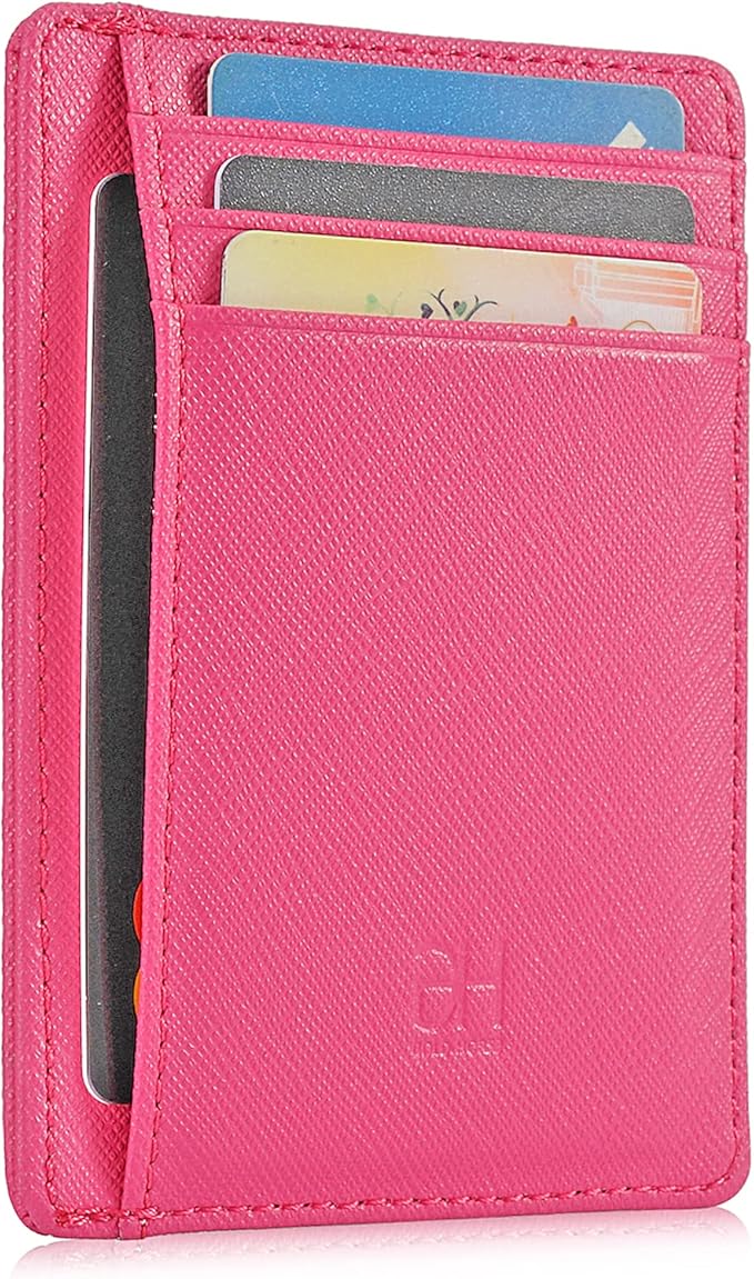 GH GOLD HORSE Slim RFID Blocking Card Holder Minimalist Leather Front Pocket Wallet for Women | Slim, RFID Blocking, Minimalist, Front Pocket
