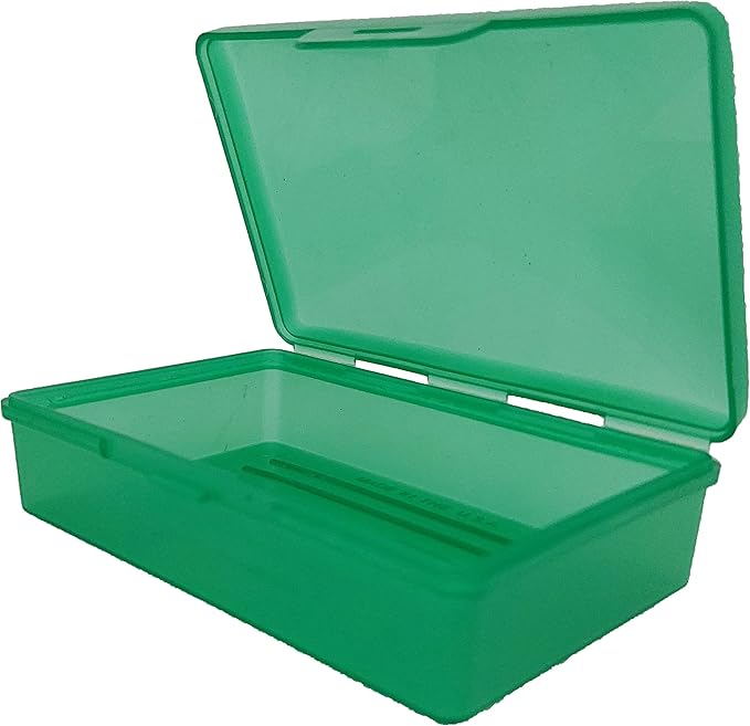 American Comb Green Toothbrush Covers & Soap Box Set - Matching Colors - Tooth Brush Cover Cap, Soap Dish Travel, Soap Dish Holder Travel - Plastic Portable Set with Cover