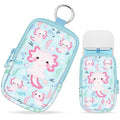 Hand Sanitizer Spray Case, Axolotls Hand Sanitizer Holder Zippered Pouch, Cute Fashion Accessory with Snap Hook for Glow Mist and Power Mist 1FL OZ
