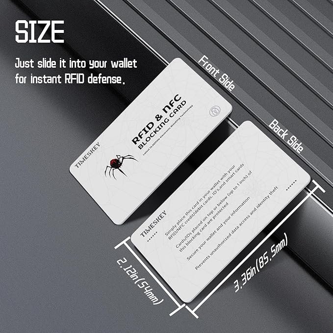 RFID Blocking Cards - 6 Pack Credit Card Protector for Wallet,Shields ID/Credit Card/Passport from Skimming