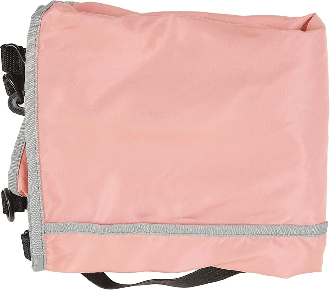 Ergonomic Airplane Footrest Hammock Cover Adjustable Travel Footrest for Improved Sitting Position on Planes Buses and Outdoor Seating (Pink)