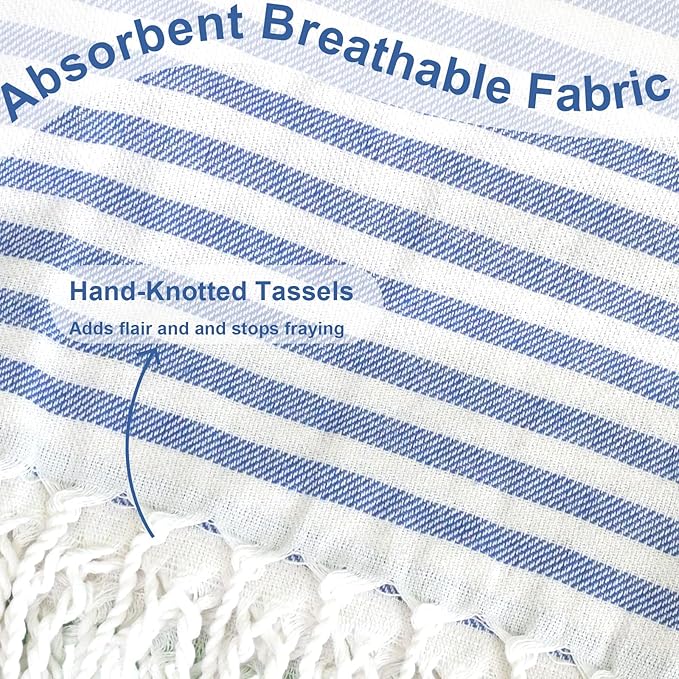 4 Packs Oversized Turkish Beach Towels Set Quick Dry Sand Free Boho Blanket Extra Large XL Swim Bath Pool Picnic Accessories Airplane Travel Vacation Essentials Women Mother Birthday (Green)