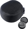 Shinylin 1 Pack Black Neck Pillow Travel Case Compact Carrying Case Bag for Airplane Train Journey Quick Release Clasp Attaches to Luggage (Pillow Not Included)