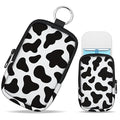 Cow Print Hand Sanitizer Spray Case, Hand Sanitizer Holder Zippered Pouch, Cute Fashion Accessory with Snap Hook for Glow Mist and Power Mist 1FL OZ