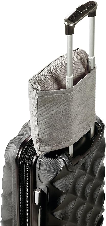 Go Travel Deluxe Wearable Blanket, Cozy, Fleece Blanket for Comfortable Rest in Airplane, Bus, Car, and Train, Doubles as Pillow and Lumbar Support, Packs in with Luggage, Travel Essentials, Gray