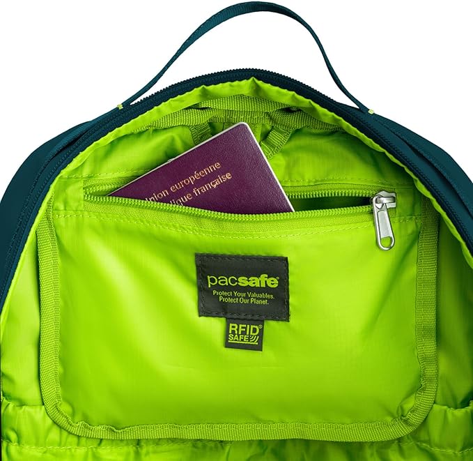 Pacsafe ECO 25L Anti Theft Backpack, Tidal Teal