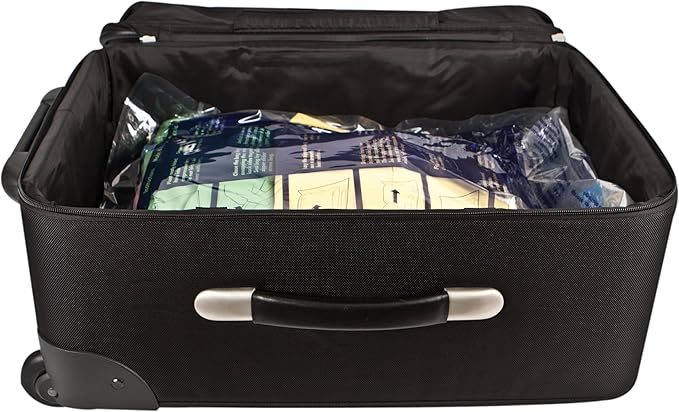 Travelon Set of 2 Compression Packing Bags, Clear, 1 Medium/1Large