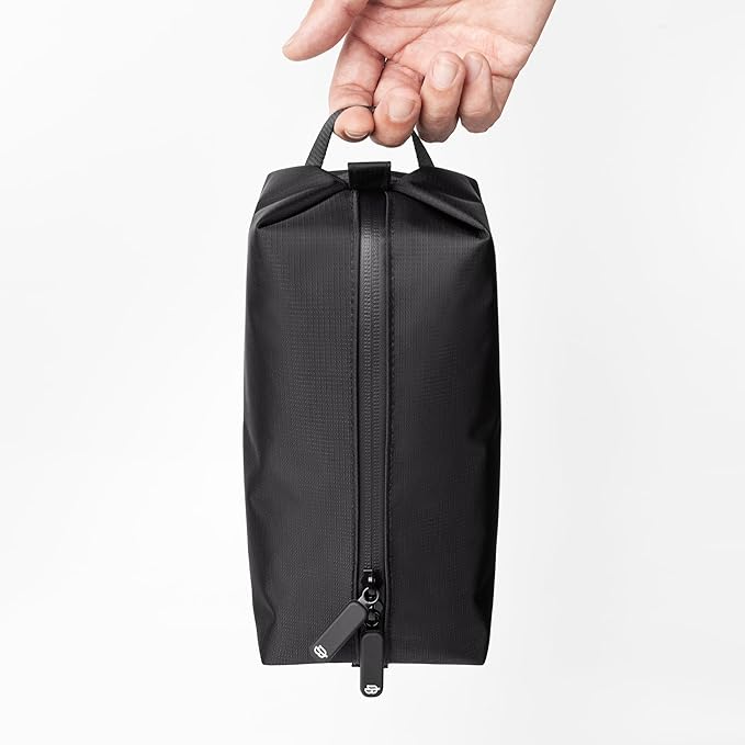 Comfyable Small Toiletry Bag for Men, Slim Mini Toothbrush Bag, Dopp Kit Bag