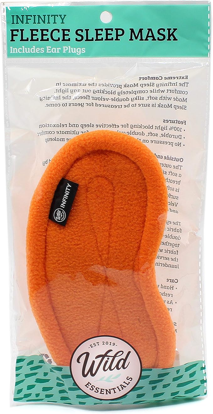 Wild Essentials Infinity Fleece Luxury Sleep Mask - Pumpkin Spice