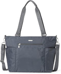 Baggallini Essential Laptop Tote - Work Tote Bag with Laptop Sleeve - Lightweight Travel Crossbody Shoulder Bag for Women
