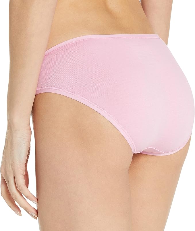 Amazon Essentials Women's Breathable Cotton Bikini Brief Underwear with Full Coverage, Multipacks