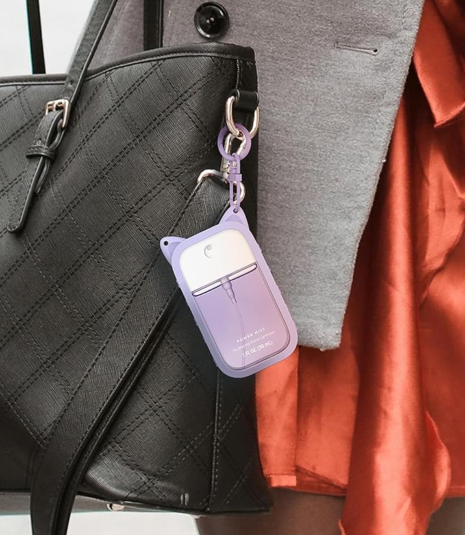 Sonnorel Silicone Case Compatible with Touchland Hand Sanitizer Spray (Fit for 1 FL OZ/30 mL Ver), Portable keychain