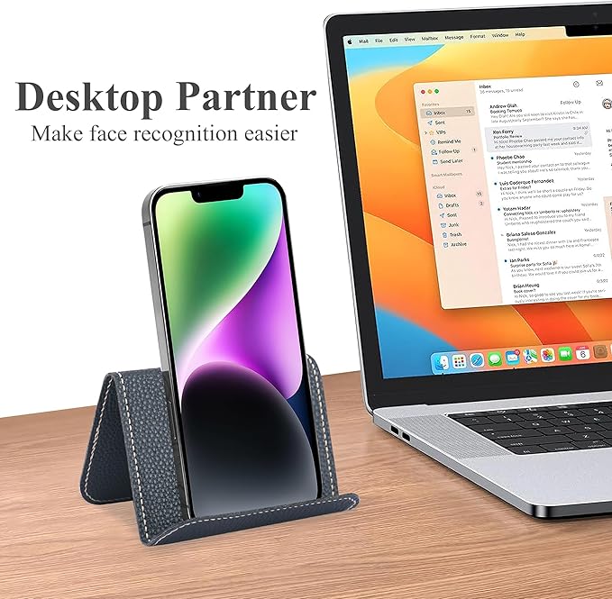 Airplane Travel Essentials for Flying Flex Flap Cell Phone Holder & Flexible Tablet Stand for Desk, Bed, Treadmill, Home & in-Flight Airplane Travel Accessories(1-Lichee Black)