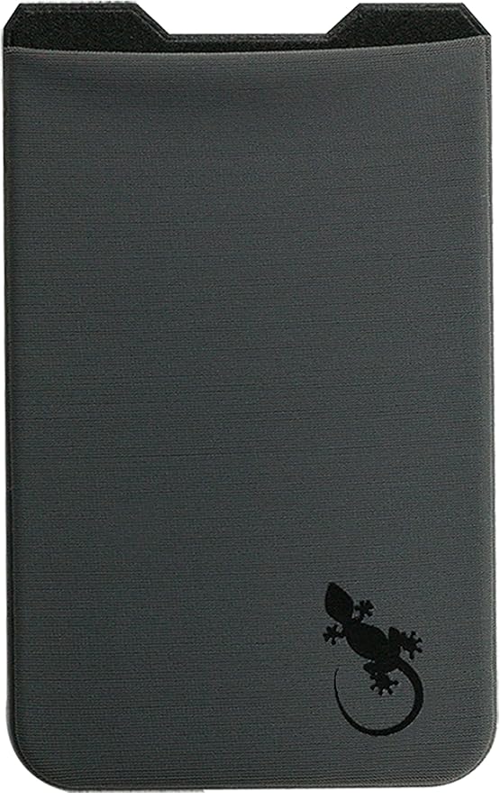 Phone Wallet - Adhesive Card Holder - Cell Phone Pouch - Stick on Lycra Pocket by Gecko - Carry Credit Cards and Cash