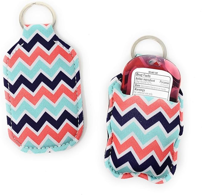 Daisy Lane Hand Sanitizer Holder for Backpack Kids Travel Size Baseball Softball Keychain