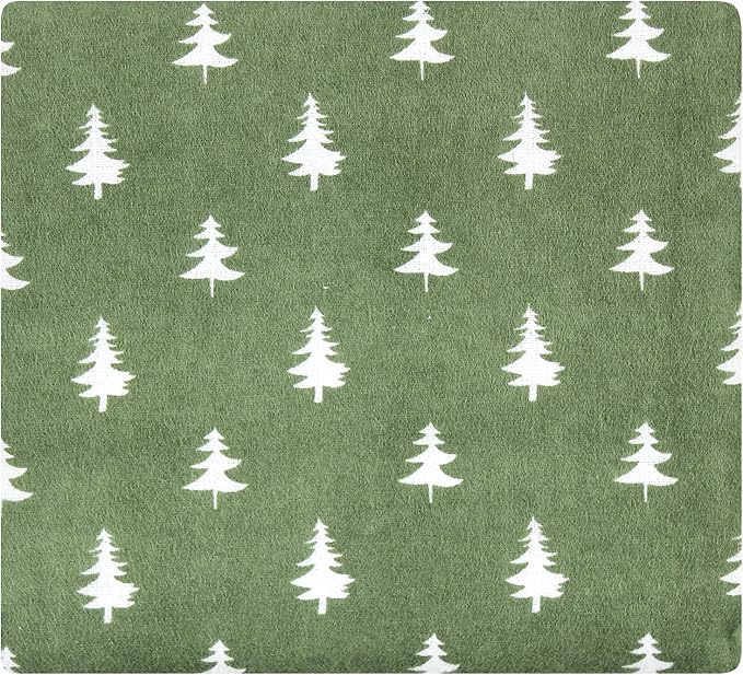 Hudson Baby Unisex Baby Cotton Flannel Receiving Blankets, Woodland Christmas, One Size