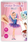 BSCOOL Sticker Dress Up Ballet - Sticker Activity Book for Kids. Learn Girls Fashion Design for Ballet with Stickers and Guides for Kids 5 and up. with 100+ Removable Stickers