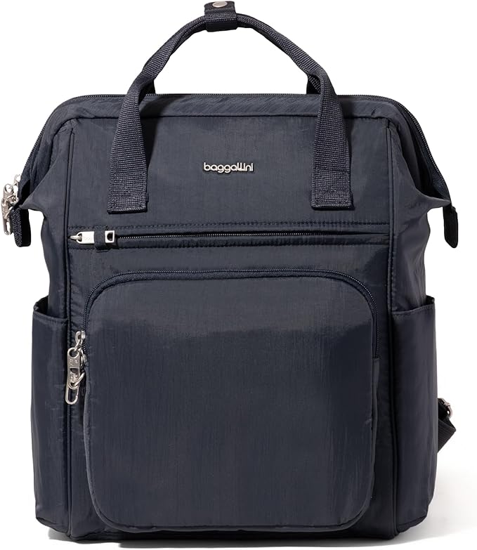 Baggallini Securtex Anti-Theft Windsor Backpack for Travel, Work & College, RFID & Locking Zipper, Up to 16" Laptop