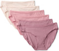 Amazon Essentials Women's Breathable Cotton Bikini Brief Underwear with Full Coverage, Multipacks