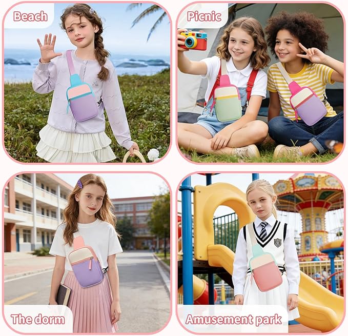 Mothers Day Gifts for Daughter, Birthday Graduation Gifts for 8 9 10 11 12 Year Old Teens Girls Her,Fanny Pack Sling Crossbody Bag Belt Bags Purse, Preppy Teen Girl Gift Trendy Stuff Travel Essentials