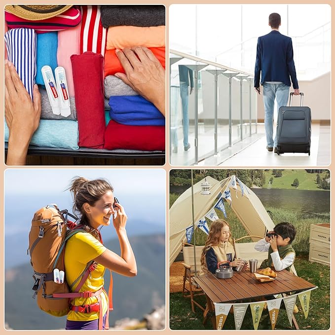 Travel Toothbrush, Toothbrush and Toothpaste Travel, Individually Packaged with Storage Box, Foldable Storage, is Suitable for Camping, Business Trip (PACK-20)
