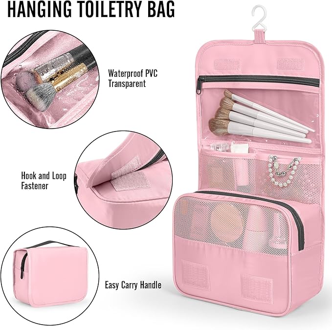 Veken 10 Set Packing Cubes for Travel Essentials, Suitcase Organizer Bags in 4 Sizes, Carry-On Luggage Accessories with Large Laundry Bag & Passport Holder, Must-Have for Airplane, Road Trip & Camping