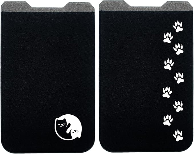 Phone Wallet - Adhesive Card Holder - Cell Phone Pouch - Stick on Lycra Pocket by Gecko - Carry Credit Cards and Cash