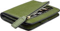 Toughergun Women’s Small Slim Leather Wallet with RFID Protection, Compact Bifold Mini Purse with Clear ID Window