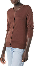 Amazon Essentials Women's Lightweight Crewneck Cardigan Sweater (Available in Plus Size)