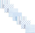 Hudson Baby Unisex Baby Cotton Flannel Receiving Blankets Bundle, Boy Modern, One Size
