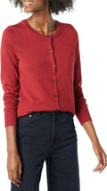 Amazon Essentials Women's Lightweight Crewneck Cardigan Sweater (Available in Plus Size)