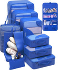 10 Set Packing Cubes for Travel, Gifts for Women Mom,Anti-Tearing Suitcase Organizer for Luggage with Shoe & Hanging Toiletry Bag,OlarHike Vacation Essentials & Accessories for Cruise Ship
