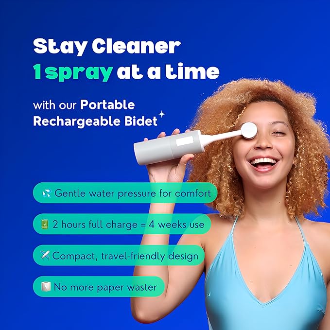 Premium Bidet Postpartum & Perineal Care - Best for Pain Relief, Tears, and Hemorrhoids - Portable Travel Bidet Easy to Carry for Personal Hygiene - High Pressure Postpartum Essential