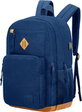 KEOFID Classic Travel backpack for Men and Women, Anti Theft Laptop Backpack with USB Charging Port for Work, Large Bag for College, Water Resistent(Blue 19inches)