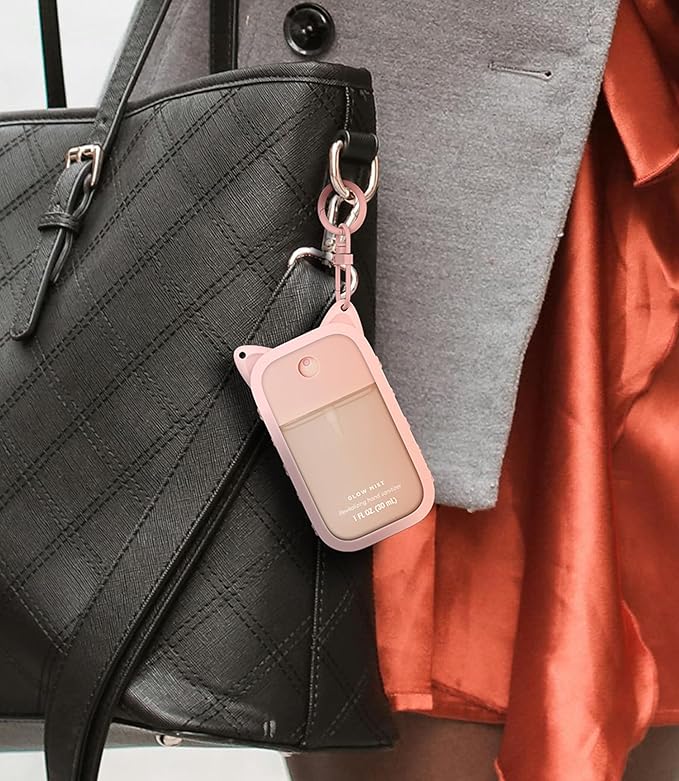 Sonnorel Silicone Case Compatible with Touchland Hand Sanitizer Spray (Fit for 1 FL OZ/30 mL Ver), Portable keychain