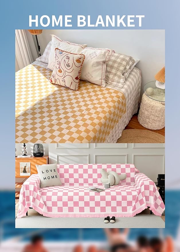 Antfuny Giant Beach Towel Blanket Autumn Outing Stuff for Women & Men Road Trip Camping Gear Ship Cruise Gear Must Haves Yard Mat Large L Pink Plain Pattern Airplane Accessories Travel Gadgets