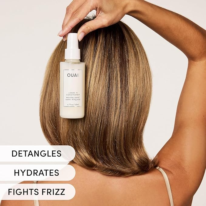 OUAI Leave In Conditioner Full Size + Travel Size Bundle (2 Count)