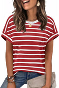 WIHOLL Womens Tops Short Sleeve Shirts Summer Outfits 2026 Spring Dressy Casual Clothes Clothing