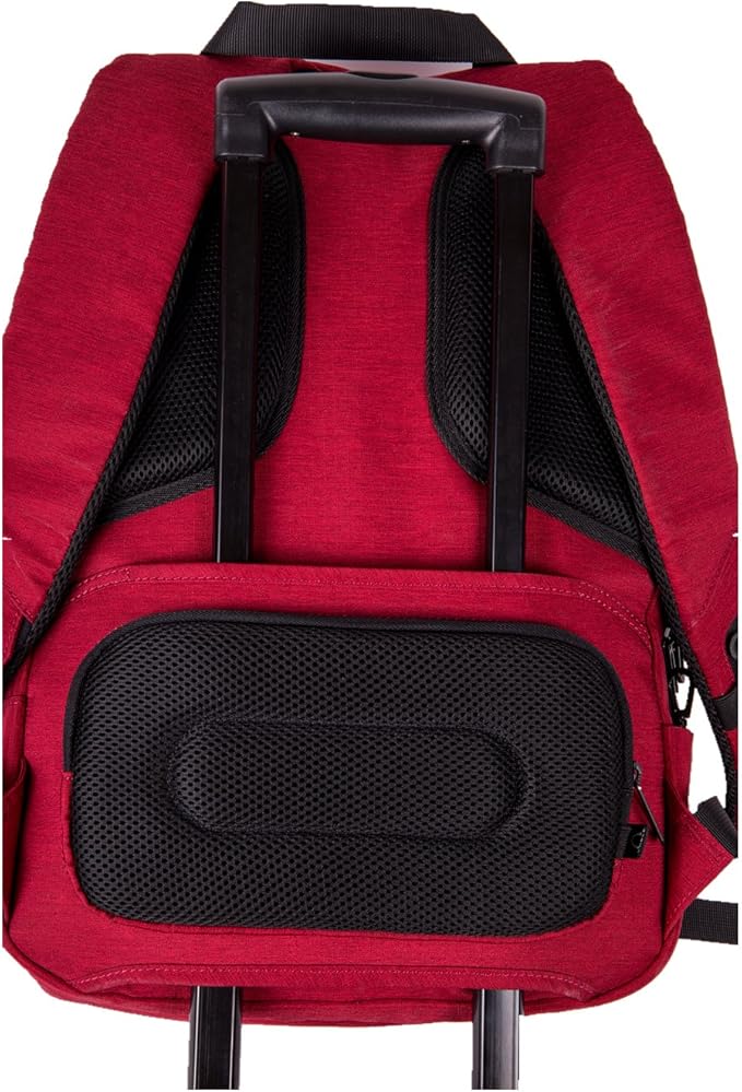 Rocktraveler RTL17RD Leisure Anti-theft Backpack Lap Top Bag, Red