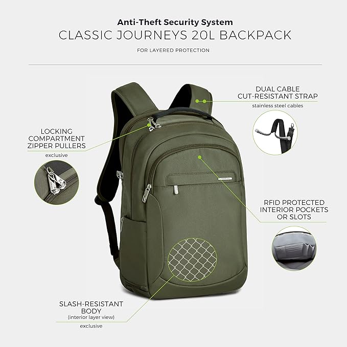 Travelon Anti-Theft Classic Large Backpack