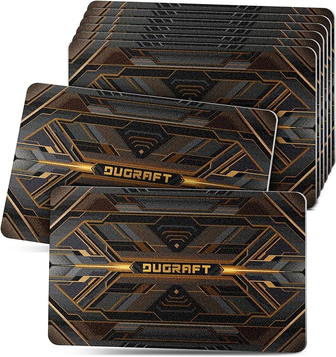 DUGRAFT 4 Pack RFID Blocking Cards Credit Card Protectors Anti-Theft Card Blocker NFC Contactless Protection for Entire Wallet, Travel Essentials, Steampunk