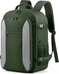 HOTOR Travel Backpack - TSA-Friendly Carry-On Backpack for Men & Women, Internal Luggage Straps & Waterproof Pocket, Perfect for Travel Essentials, Work, Commuting, 16.9" x 11.4" x 7.9", Green