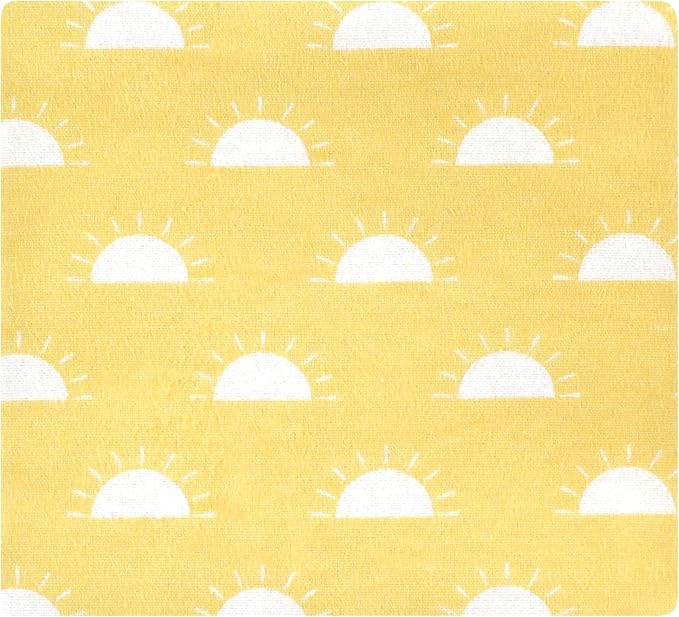 Hudson Baby Unisex Baby Cotton Flannel Receiving Blankets Bundle, My Sunshine, One Size