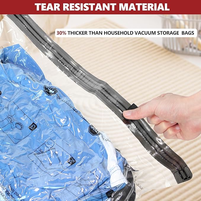 Vacuum Bags for Travel with Rechargeable Pump, 14 Combo (4L/4M/6S) Compression Packing Seal Bags for Luggage Suitcase, Space Saver for Clothing and Clothes Storage Travel