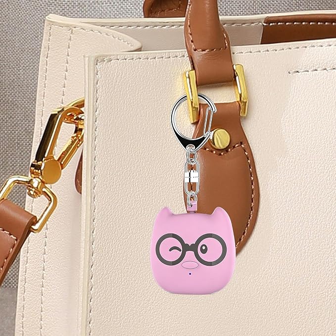 Genérico Personal Safety Devices, with Light, Cute and Portable Keychain | Mode, Attractive and Portable Design, for Men, Women, Older Travel, Camping, Hiking, Climbing to the Air