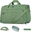 Hanke Carry On luggage Bags for Travel, Large Foldable Duffle Bag for Travel, Softside Lightweight Travel Bag Carry On Bags for Airplanes Women, Travel Tote Bags for Women Men.(Forest Green)