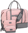 Weekender Bag, Large Travel Duffel Bag for Women, Carry on Overnight Bag with Shoe Compartment and Toiletry Bags