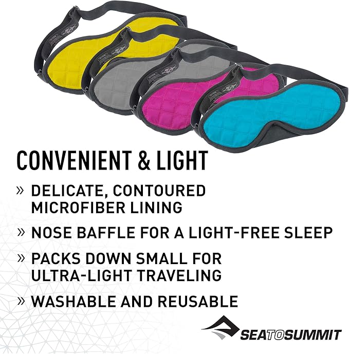 Sea to Summit TravellingLight Eye Shade Travel Sleep Mask, Pacific Blue